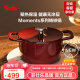 菲仕乐fissler Moments食光系列珐琅锅铸铁锅平底铸铁锅双耳煲汤锅炖锅 铸铁锅-勃艮第红 24cm