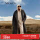 MO&Co.2023冬新品复合羊羔毛大翻领廓形毛绒大衣外套MBC4OVC008 深花灰色 S/160