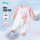 迪士尼（Disney）童装女童侧开连体衣四季卡通舒适休闲爬服2025年春季新品 粉白 90cm