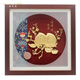 莫尼森祝寿礼品寿桃仙鹤金箔画摆件贺寿送老人长辈60 70 80大寿生日礼物 福寿安康双桃