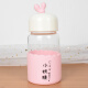 卡西菲（kaxifei）韩国迷你小仙女玻璃杯学生个性创意随手杯高硼硅耐热可爱便携水杯 粉色小妖精250ml +杯刷