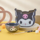 HELLO KITTY（凯蒂猫）玉桂狗陶瓷碗碟餐具套装三丽鸥可爱卡通儿童库洛米盘子碗生日礼物 【库洛米】三件套
