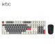 ikbc 时光灰无线键盘机械键盘无线樱桃键盘办公键盘cherry轴樱桃机械键盘 W210时光灰 无线2.4G 红轴 键鼠套装