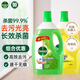 滴露（Dettol）地板清洁剂2L*2 柠檬+青苹 拖地瓷砖木地板杀菌
