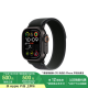 Apple/苹果 Watch Ultra 2 智能手表GPS+蜂窝款49 毫米黑色钛金属表壳黑色野径回环式表带M/L MXDR3CH/B