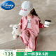 迪士尼（Disney）童装女童春装套装儿童衣服女孩春秋季亮片兔子棒球服外套女 粉色【红袖亮片兔子款】 110 尺码4~5岁【100-110cm】