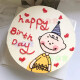 芙滋窝史努比生日儿童卡通手绘查理小狗蛋糕男孩女孩全国同城配送 L款 20英寸