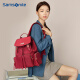新秀丽双肩背包电脑包女包韩版书包 Samsonite学生潮流休闲旅行包 TQ4 红色