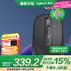 罗技（Logitech）大师系列 MX Anywhere 3S 静音鼠标 无线蓝牙双模鼠标 商务办公 便携智能鼠标 石墨黑 接收器另购