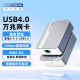 阿卡西斯（acasis）雷电3万兆网卡兼容雷电3/4/5/USB4.0雷电转10Gb万兆网口适用苹果Mac mini m4网卡win系统NT0201
