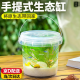 生态瓶diy材料生态鱼缸手提塑料桶生态瓶微景观鱼科学生态瓶观赏 科学生态瓶【不含鱼】【送绿菊水草】