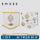 嫚熙（EMXEE）婴儿护肚围宝宝护肚子防着凉神器新生儿童肚兜护脐带 热气球熊猫+熊猫遨游记（单层） 18x19(cm)