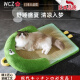 WCZ日本猫窝夏季可拆洗凉席窝宠物夏天睡觉用凉席垫猫咪四季通用猫床 大眼小怪兽系列【隔湿防潮 凉爽】青草绿-半圆凉席窝 M码【50*40㎝】适合10斤内宠物