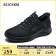 斯凯奇（Skechers）闪穿鞋男鞋夏季健步鞋软底懒人一脚蹬网面透气休闲运动鞋232457