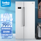 倍科(BEKO)581升对开门双开门冰箱家用二门双门风冷无霜大容量去味保鲜 蓝光养鲜冰箱 欧洲进口GN163120WI