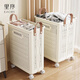 EACHY可折叠脏衣篓脏衣服玩具收纳筐家用带轮大容量洗衣脏衣篮 特大号