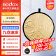 神牛（Godox） 二合一反光板金银黑白透明柔光板户外拍照摄影棚附件 二合一反光板【80cm】 官方标配