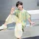 森用男童汉服套装2025新款中式国风夏款男孩儿童古装表演服唐装夏季潮 图片色夏款 120