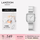 LANZOOM蓝族白银小方块手表女方表极简通勤配饰生日礼物送女友情人节 【JD直发】白银方块Hanover03