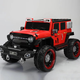 好贝星牧马人儿童电动车四轮可坐大人越野宝宝玩具童车带遥控四驱汽车子 顶配红升级版双12v14电瓶+皮座+发光软轮