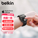 贝尔金（BELKIN）适用苹果手表全包保护壳 AppleWatchS9钢化膜全屏防摔壳膜二合一 适用S9/S8/S7至S4 黑色45mm款