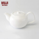 无印良品（MUJI）骨瓷 茶壶 茶具泡茶壶水壶 1000mL