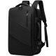 欧格双肩包男15.6英寸电脑包商务多功能大容量出差背包旅行包书包 典雅黑