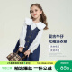 左西女童连衣裙春装春秋2025新款儿童牛仔裙女孩背带裙子 牛仔色 130