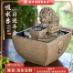 荷府家居 家居日进斗金招财流水摆件风水循环水小鱼缸 聚宝盆桌面水系景观摆件 日进斗金-大号