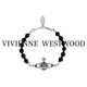 薇薇安·威斯特伍德（Vivienne Westwood）西太后正品黑玛瑙土星log手链男女同款手串 送女友生日礼物