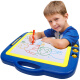 琪趣 儿童画板彩色磁性超大号写字板宝宝笔涂鸦板婴幼儿1-2-3岁早教玩具学习绘画玩具 44X36CM加厚款蓝色8888A 官方标配