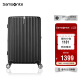 新秀丽（Samsonite）行李箱20英寸拉杆箱时尚密码登机箱竖条纹旅行箱包黑色GU9*09001