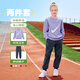 NIKE3BRAND 耐克儿童红色拜年服纯棉2件套男女童弹力亲肤舒适套装