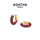 AGATHA/瑷嘉莎 里奥珐琅耳环女士【生日礼物】送女友闺蜜高级感耳饰