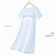 Hello Kitty女童睡裙儿童莫代尔睡衣夏薄女孩裙子宝宝家居服0102蓝150cm