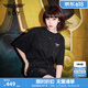 BOY LONDON【满天星】春夏男女同款短袖渐变烫钻印花时尚T恤N01107 黑色 S