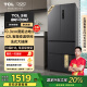 TCL 407升一级能效双变频法式多门四开门家用大容量电冰箱超薄嵌入式国家补贴20%风冷无霜R407V5-D