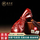 原木匠小叶紫檀手把件 手工红木把玩葫芦摆件 原木雕刻文玩 罗汉钱袋