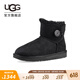 UGG冬季女士休闲舒适平底圆头经典时尚纽扣短靴雪地靴 1016422 BLK | 黑色 (240mm) 38