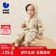 迷你巴拉婴儿连体衣棉服外出冬季宝宝羽绒服幼儿衣服保暖双面绒两面穿外套 咖色调00355 90cm