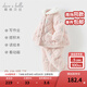 戴维贝拉（DAVE＆BELLA）小童冬装毛绒女宝宝家居服套装珊瑚绒女童夹棉睡衣新款儿童衣服 小兔印花【现货】 130 cm（建议身高120-130cm）