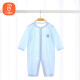 贝瑞加（Babyprints）新生儿连体衣婴儿纯棉衣服轻薄四季内衣男女宝宝爬服柔软 蓝73