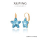 XUPING旭平首饰仿水晶 星星耳扣 轻奢女生送生日礼物 4号色-蓝色 1对