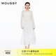 moussy 女装新品简约淑女风通勤薄款针织开衫女028ISZ70-3051 010白色 均码