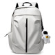 随帆笔记本电脑双肩包男女大容量休闲学生书包15.6英寸背包通勤旅行包 白色