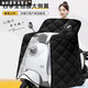 四季斗篷电动车挡风被透明防晒防水全包围挡风被一体通用型挡风罩 【双口袋+升级防晒防水】纯黑色+