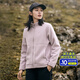 拓路者（Pioneer Camp）户外防风抓绒衣团购女加厚保暖摇粒绒外套宽松休闲颗粒绒上衣冬季 灰紫 XL