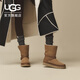 UGG冬季新款女士时尚舒适保暖平底搭扣圆头休闲短靴雪地靴1174513 CHE | 栗色 39