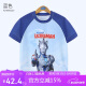 ULTRAMAN奥特曼男童t恤短袖宝宝衣服夏季薄款上衣  AHM96028深蓝 120cm