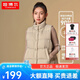 坦博尔【反季】秋冬羽绒服短款女士马甲背心90鸭绒休闲保暖外套TD238006 奶茶棕 M (165)